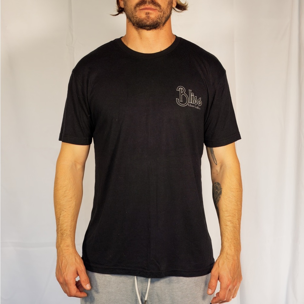 Classic Black Short Sleeve Tee with Crew Neck